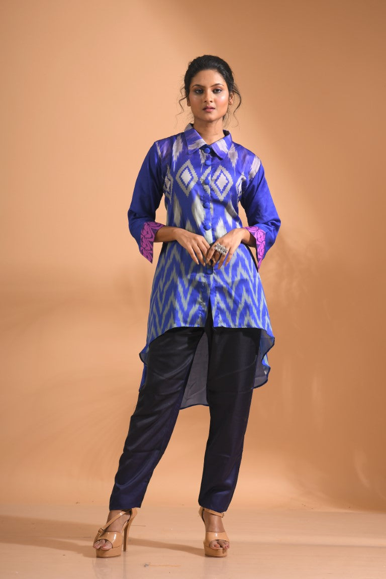 Morchari Co Ord Set With Hand Embroidery - Multi - Swadesiicart
