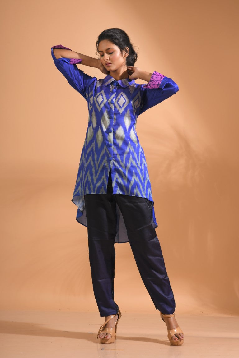 Morchari Co Ord Set With Hand Embroidery - Multi - Swadesiicart