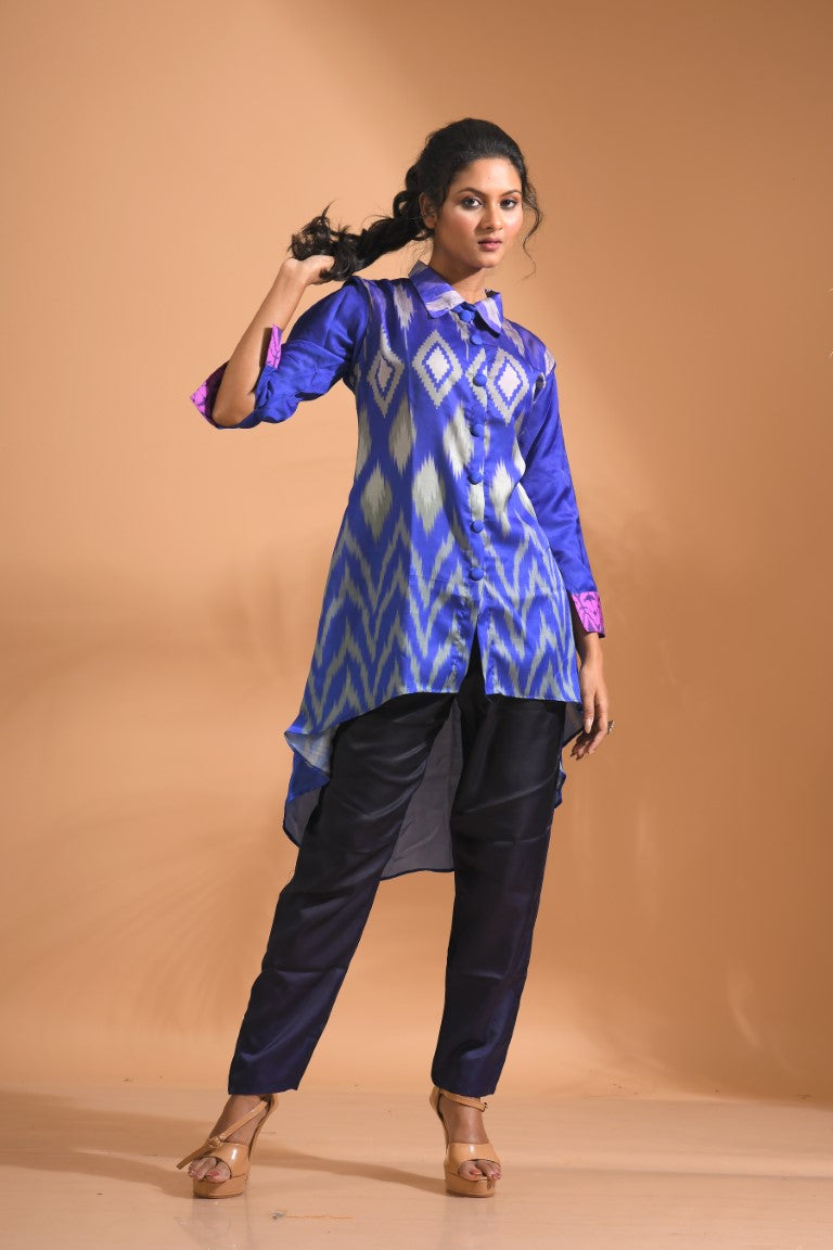 Morchari Co Ord Set With Hand Embroidery - Multi - Swadesiicart
