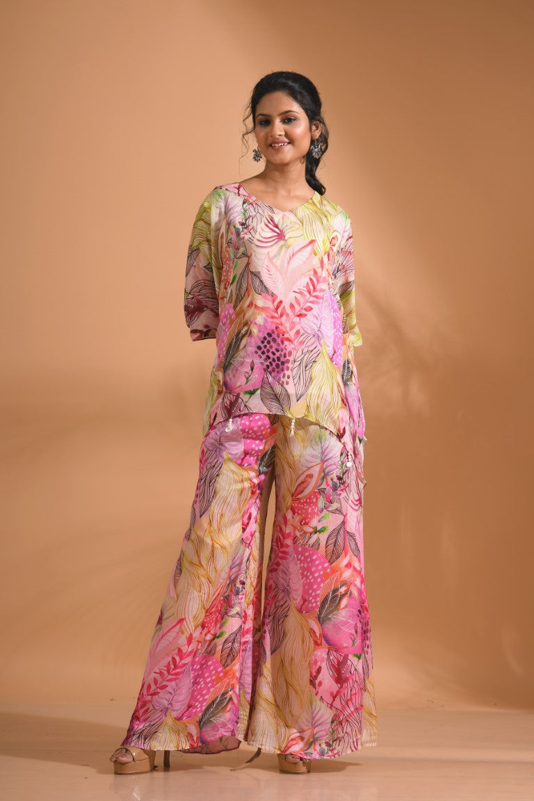 Morchari Short Top And Pant - Multi - Swadesiicart