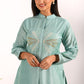 Morchari Co Ord Set With Hand Embroidery - Sky Blue - Swadesiicart