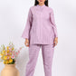 Morchari Co Ord Set With Hand Embroidery - Light Purple - Swadesiicart