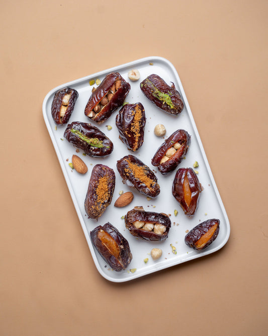 Gourmet Baklava Assorted Stuffed Dates Treat Box 24Pieces | Swadesiicart