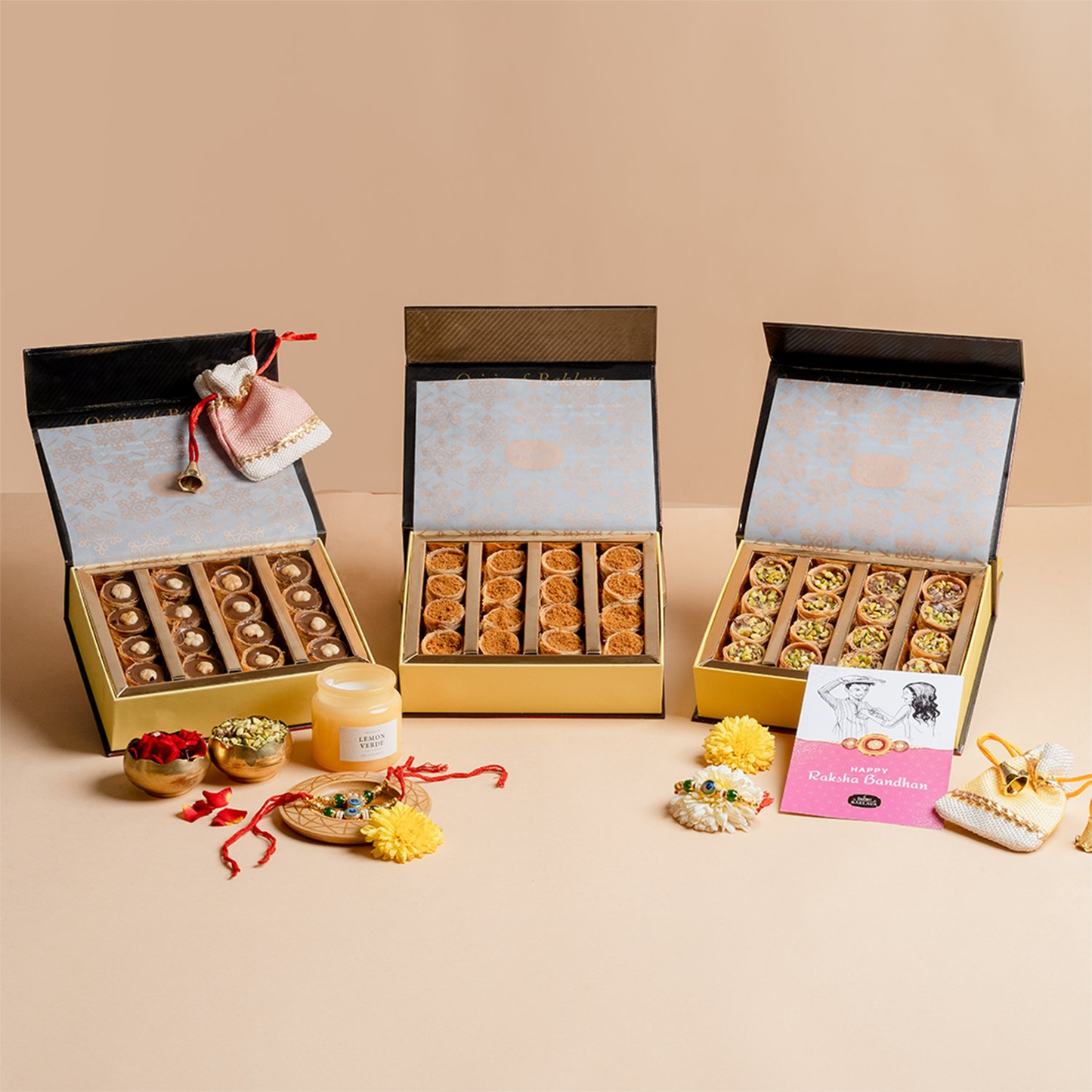 Classic Gourmet Baklava Chocolate Nest Gift Box | Swadesiicart
