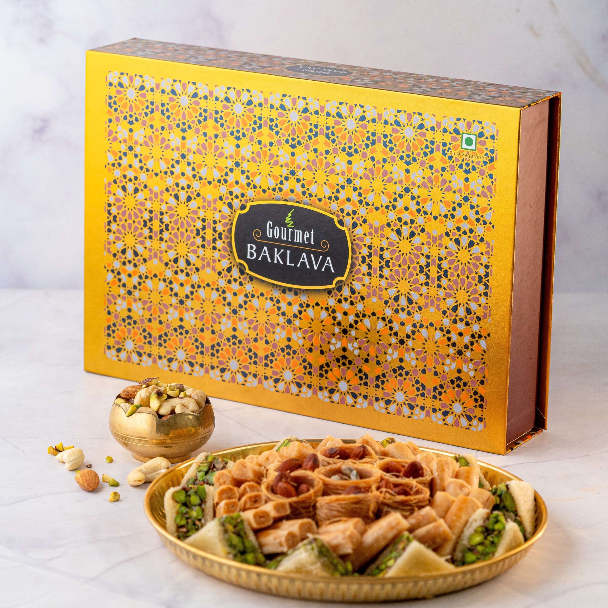 Gourmet Baklava Treasure Connoisseur Gift Box | Swadesiicart