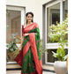DEIANA'S Beautiful Designer Golden zari Soft Lichi Silk Saree - Light Green - Swadesiicart