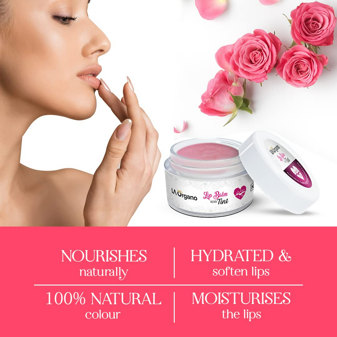 LA Organo Tint Lip Balm For Dry Chapped Lips - Swadesiicart