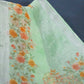 Shades Of Mint Green Floral Design Semi Chanderi Saree By Gayathri Reddy Designer Studio | Swadesiicart