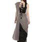 Ahalyaa Women's Black Georgette Foil Print Ready to Wear Saree | Swadesiicart