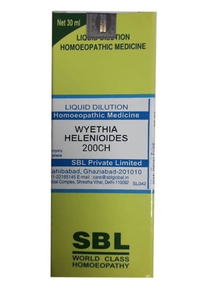 SBL Homeopathy Wyethia Helenioides Dilution | Swadesiicart