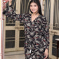 Miravan Women's Multi Pure Cotton Floral Printed V Neck Long Sleeves Jumpsuit - Swadesiicart