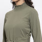 Jompers Women Pista Green Solid Basic Jumpsuit - Swadesiicart