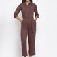 Jompers Women Brown Solid Jumpsuit - Swadesiicart