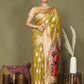 Shree Shyam Fashion Linen Cotton Mhendi Green Saree