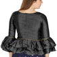 Aastha Fashion Women's Black Art Silk Bell Sleeves attire with Poly Cotton Lining Blouse