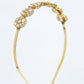 NVR Women's Gold-Polished Kundan Embellished Hairband - Swadesiicart