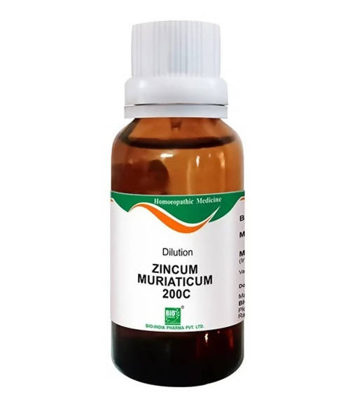 Bio India Homeopathy Zincum Muriaticum Dilution | Swadesiicart