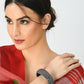 Mominos Fashion Kamal Johar Silver-Plated Screw Type Handcraft Bracelet