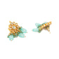 Mint Stone Kundan Earrings (Gold) - Ruby Raang - Swadesiicart