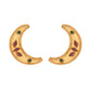 Nuyug 22K Gold Plated Pink Lunar Earrings | Swadesiicart