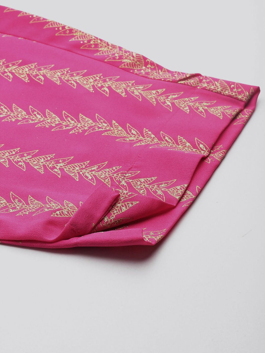 Ahalyaa Women's Traditional wear Kurta Set - Pink | Swadesiicart