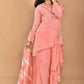 Morchari Women And Hand Embroidery Palazzo Set-Peach - Swadesiicart