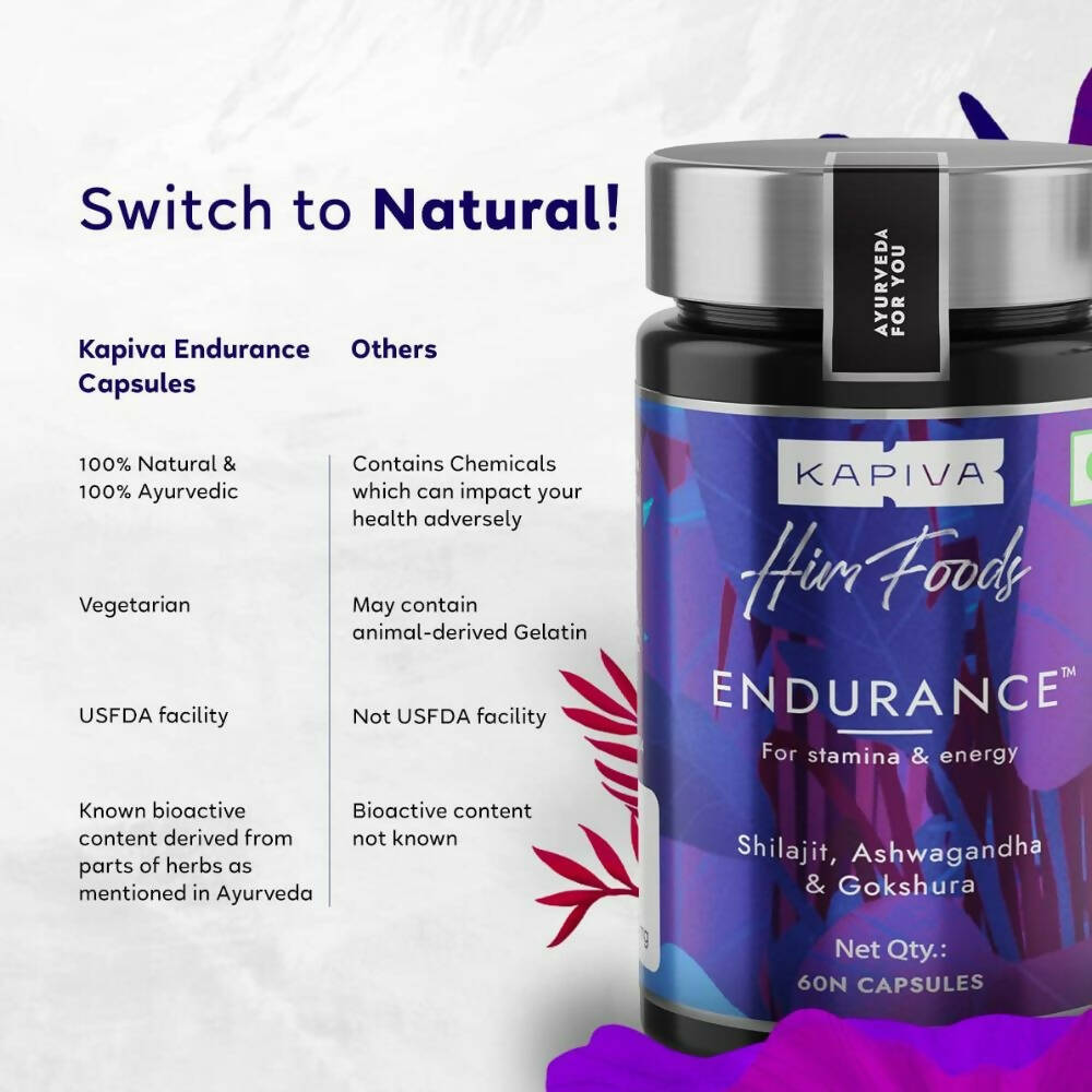 Kapiva Ayurveda Himfoods Endurance Capsules - Swadesiicart