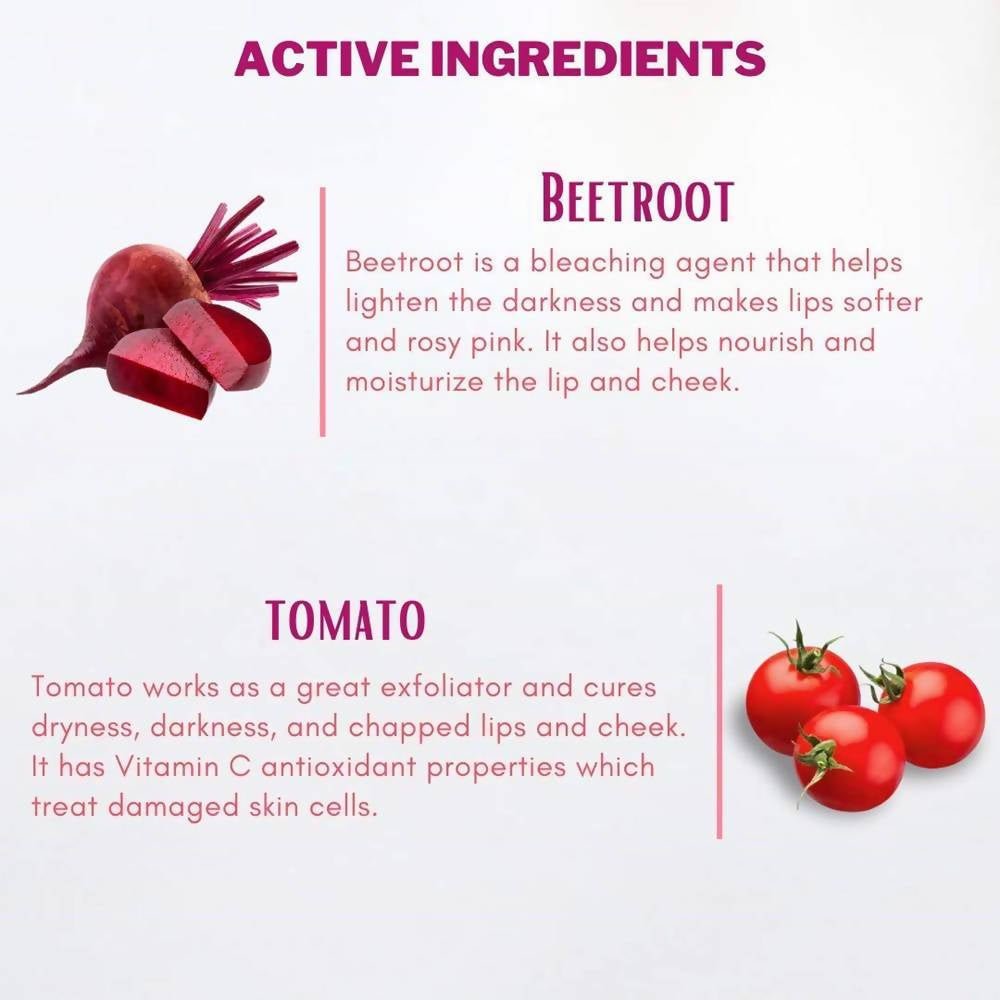 Aegte Organics Beetroot Lip and Cheek Tint Balm (Rosy Pink) - Swadesiicart