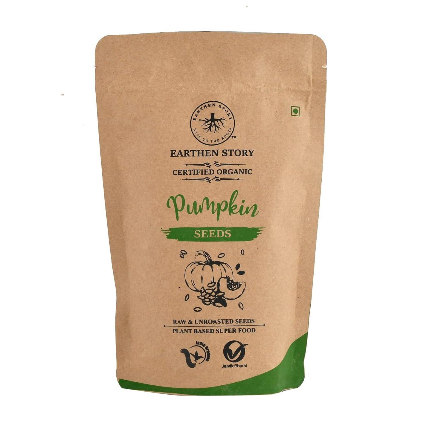 Earthen Story Certified Organic Raw Pumpkin Seeds | Swadesiicart