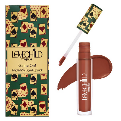 LoveChild By Masaba Gupta Hukum Transfer-proof Brown Liquid Lipstick | Swadesiicart