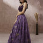 House of Panchhi Lavender Organza Floral Printed Lehenga choli & Dupatta | Swadesiicart