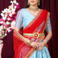DEIANA'S Beautiful Pure Jari Silk Weaving Lehengha Choli - Sky Blue | Swadesiicart
