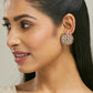Nuyug 22k Gold Plated Round Stud Earrings | Swadesiicart