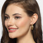 NVR Women Gold Circular Hoop Earrings | Swadesiicart