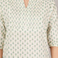 Jaitra Apparels Women Printed Rayon Straight Kurta (Off White) - Swadesiicart
