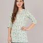Jaitra Apparels Women Printed Rayon Straight Kurta (Off White) - Swadesiicart
