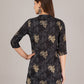 Jaitra Apparels Women Printed Rayon Straight Kurta (Black) - Swadesiicart