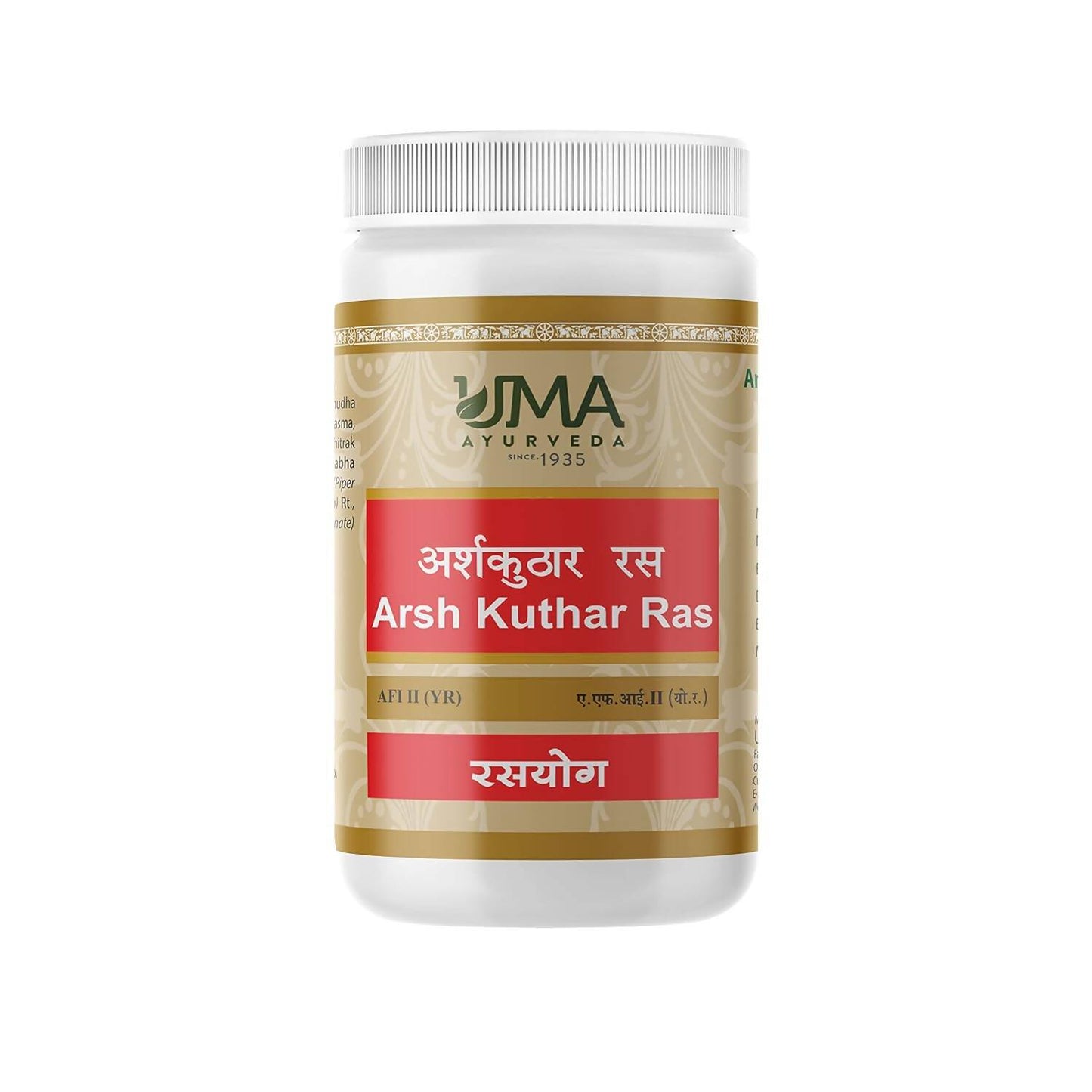 Uma Ayurveda Arsh Kuthar Ras Tablets - Swadesiicart