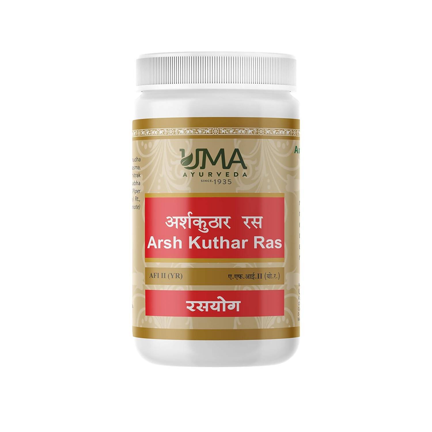 Uma Ayurveda Arsh Kuthar Ras Tablets - Swadesiicart