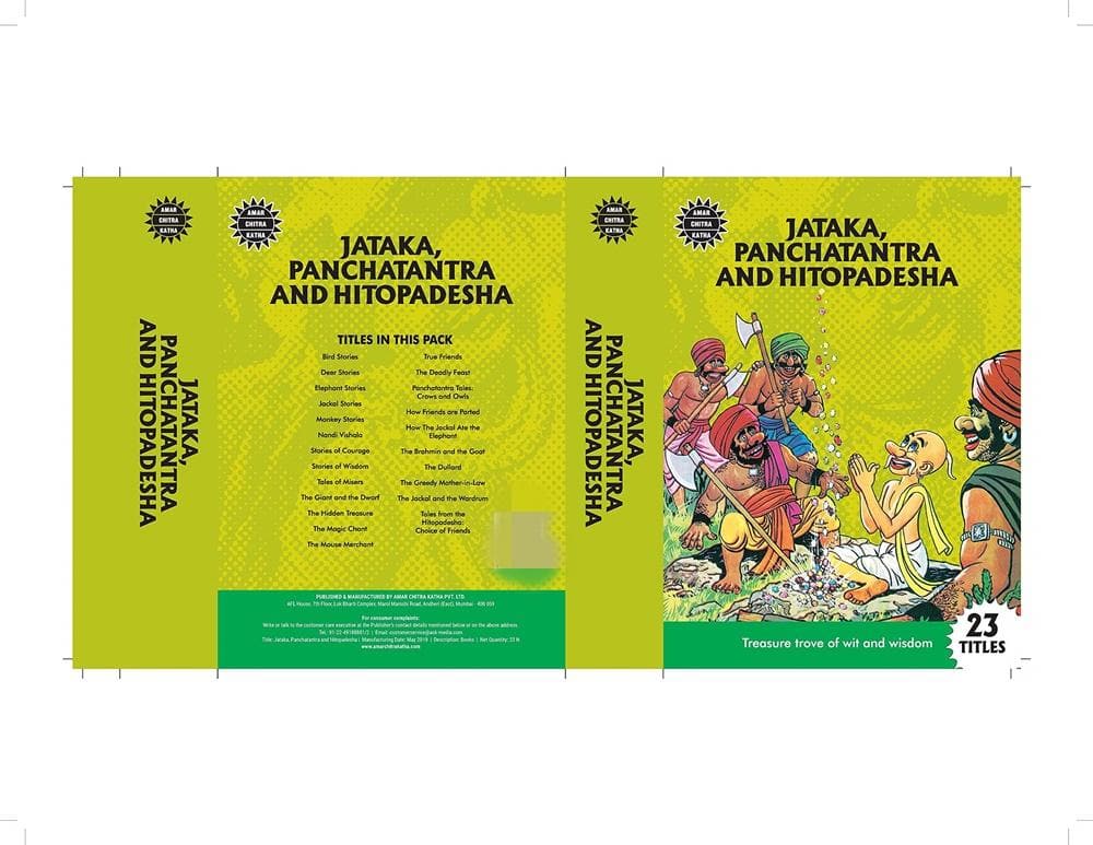 Jataka, Panchatantra and Hitopadesha (Amar Chitra Katha) - Swadesiicart