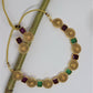 Joban Fashion Maroon & Green Pure Brass With Rajwadi Polish Necklace Set | Swadesiicart