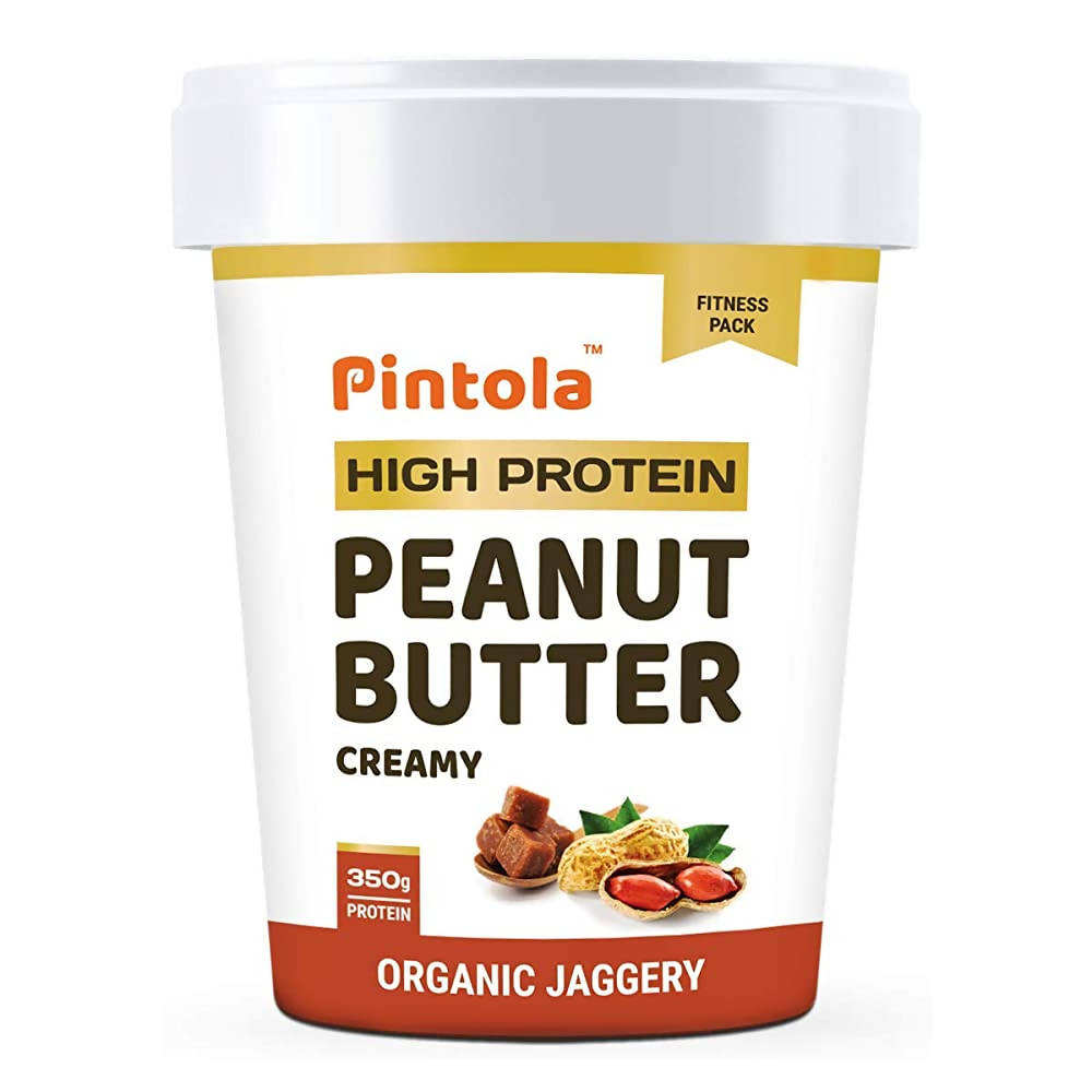 Pintola High Protein Creamy Peanut Butter with Organic Jaggery - Swadesiicart