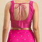 Ahalyaa Women's Traditional Semi Stitch Saree - Fuchsia | Swadesiicart
