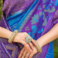 Shree Shyam Fashion Blue Soft Silk Saree