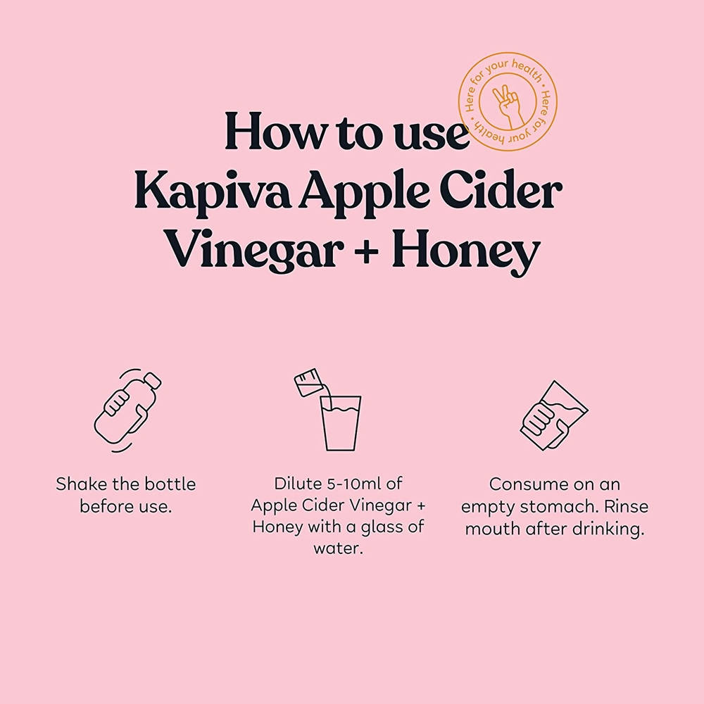 Kapiva Ayurveda Apple Cider Vinegar + Honey | Swadesiicart