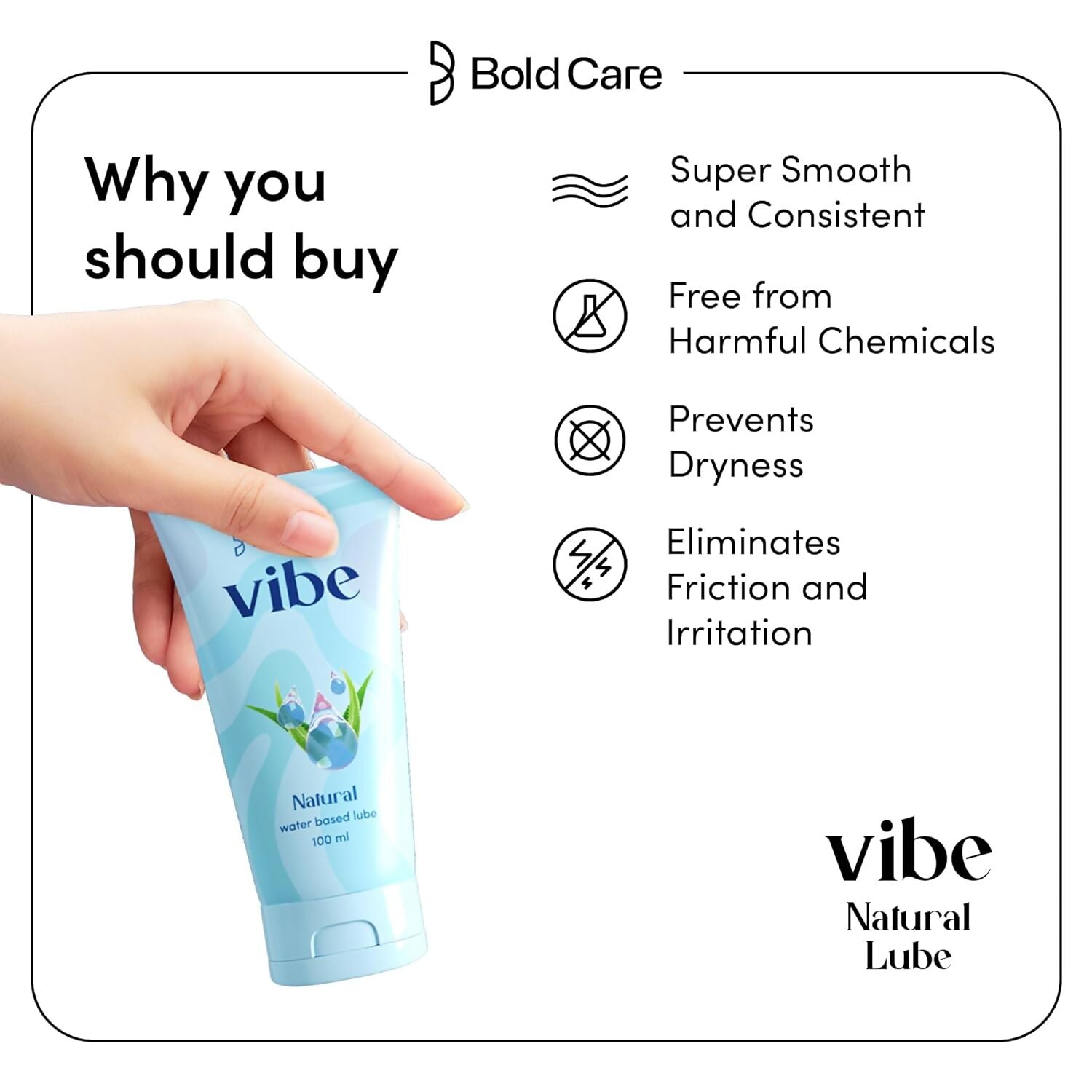 Bold Care Vibe - Natural Aloe Vera Gel - Swadesiicart