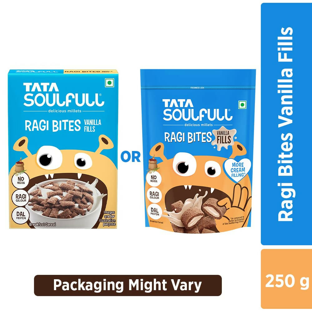 Tata Soulfull Ragi Bites Vanilla Fills Breakfast Cereal - Swadesiicart