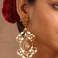 trueBrowns Gold-Polished Tear Drop Earrings | Swadesiicart