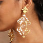 trueBrowns Gold-Polished Tear Drop Earrings | Swadesiicart