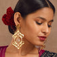 trueBrowns Gold-Polished Tear Drop Earrings | Swadesiicart